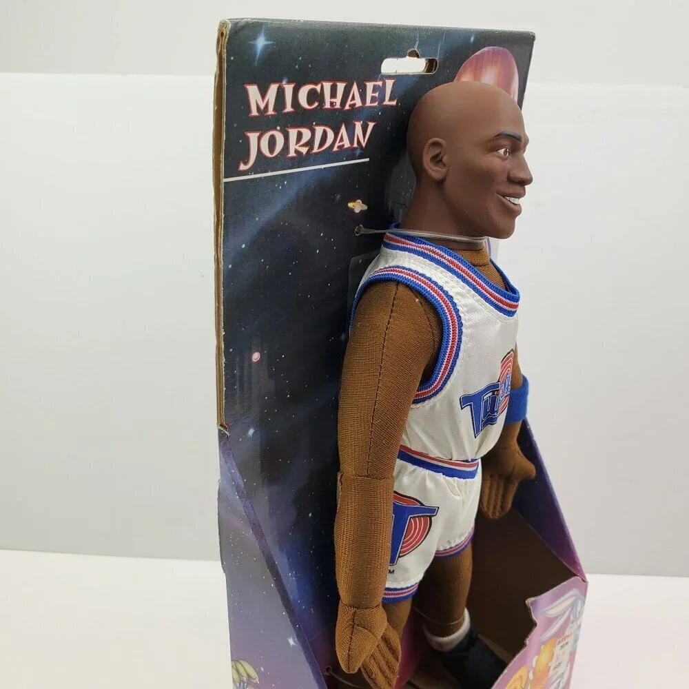 Space Jam Michael Jordan Plush Doll Figure Vintage 1996 Play-by-Play 90s NIP